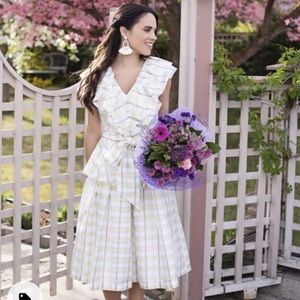 Halogen X Atlantic-Pacific Bow Front Ruffled Dress Size XL